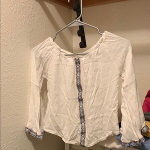 White Boho-Inspired Women's Top